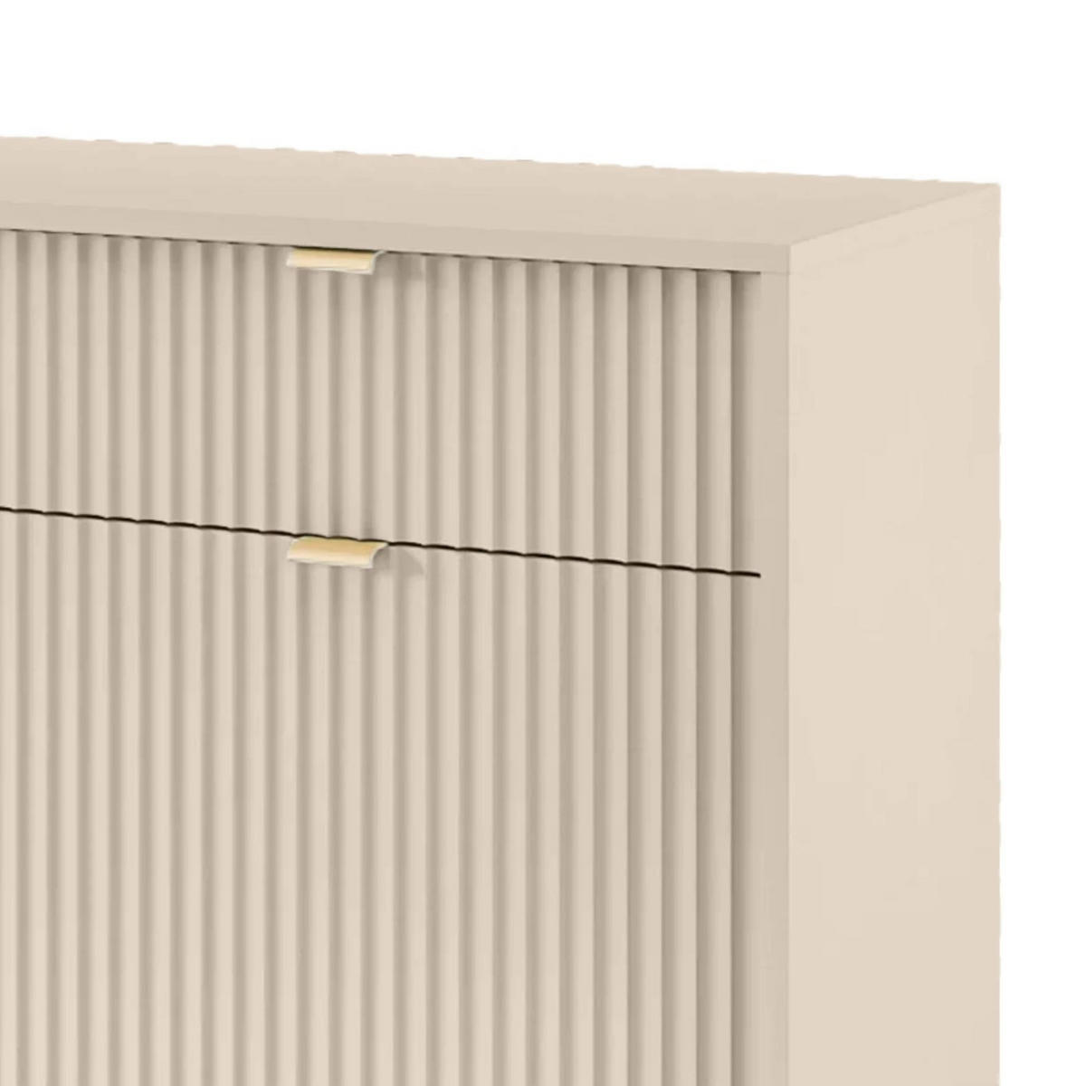 VELLORE Sideboard - Beige/Goldfarben, Holzwerkstoff/Metall (104/83/39cm) - Selsey