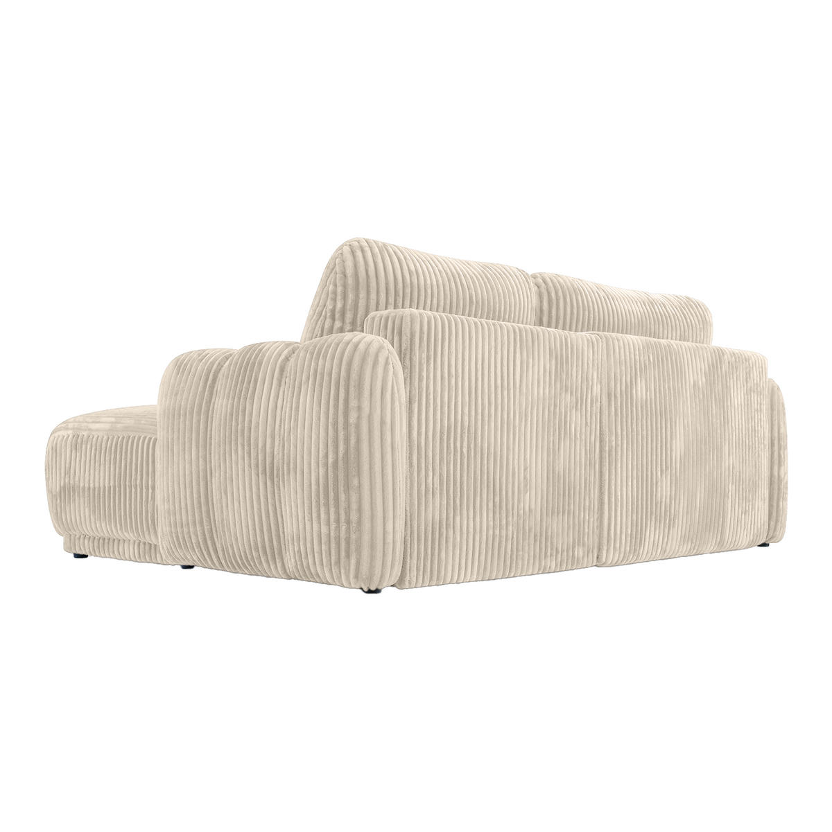 ECKSOFA CAMILO mit Schlaffunktion, Creme - Creme, Textil (220/150cm) - Fedve