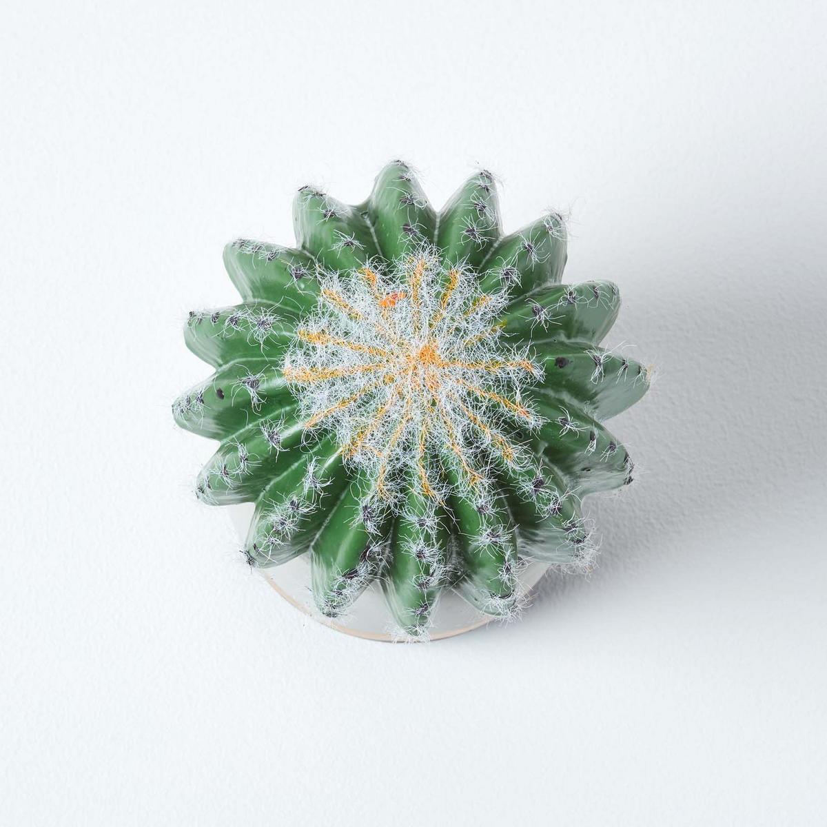 KUNSTPFLANZE Kugelkaktus im Deko-Topf, 19 cm - Grün, Kunststoff (19cm) - Homescapes