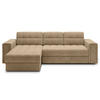 ECKSOFA BLENDI - Cappuccino (Monolith 09) - Cappuccino, Holzwerkstoff (260/150cm) - Möblo
