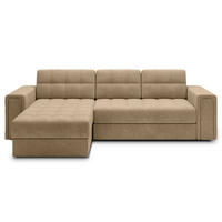 ECKSOFA BLENDI - Cappuccino (Monolith 09) - Cappuccino, Holzwerkstoff (260/150cm) - Möblo