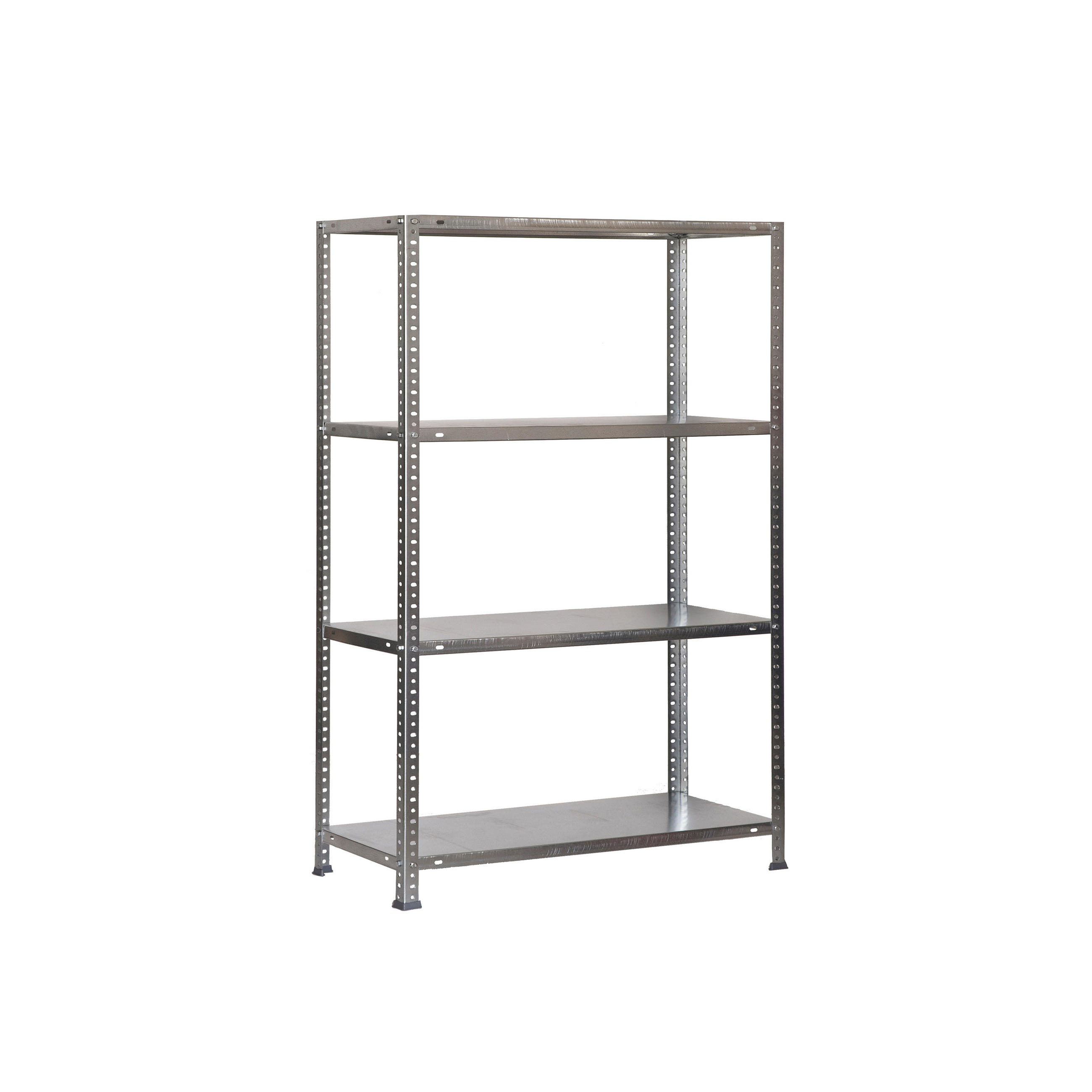 SCHRAUBREGAL PANDA MID | HxBxT 150x110x40cm | Fachlast 90kg | Verzinkt - Silberfarben, Metall (110/150/40cm) - PROREGAL