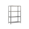 SCHRAUBREGAL PANDA MID | HxBxT 150x110x30cm | Fachlast 75kg | Verzinkt - Silberfarben, Metall (110/150/30cm) - PROREGAL