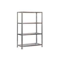 SCHRAUBREGAL PANDA MID | HxBxT 150x100x40cm | Fachlast 75kg | Verzinkt - Silberfarben, Metall (100/150/40cm) - PROREGAL