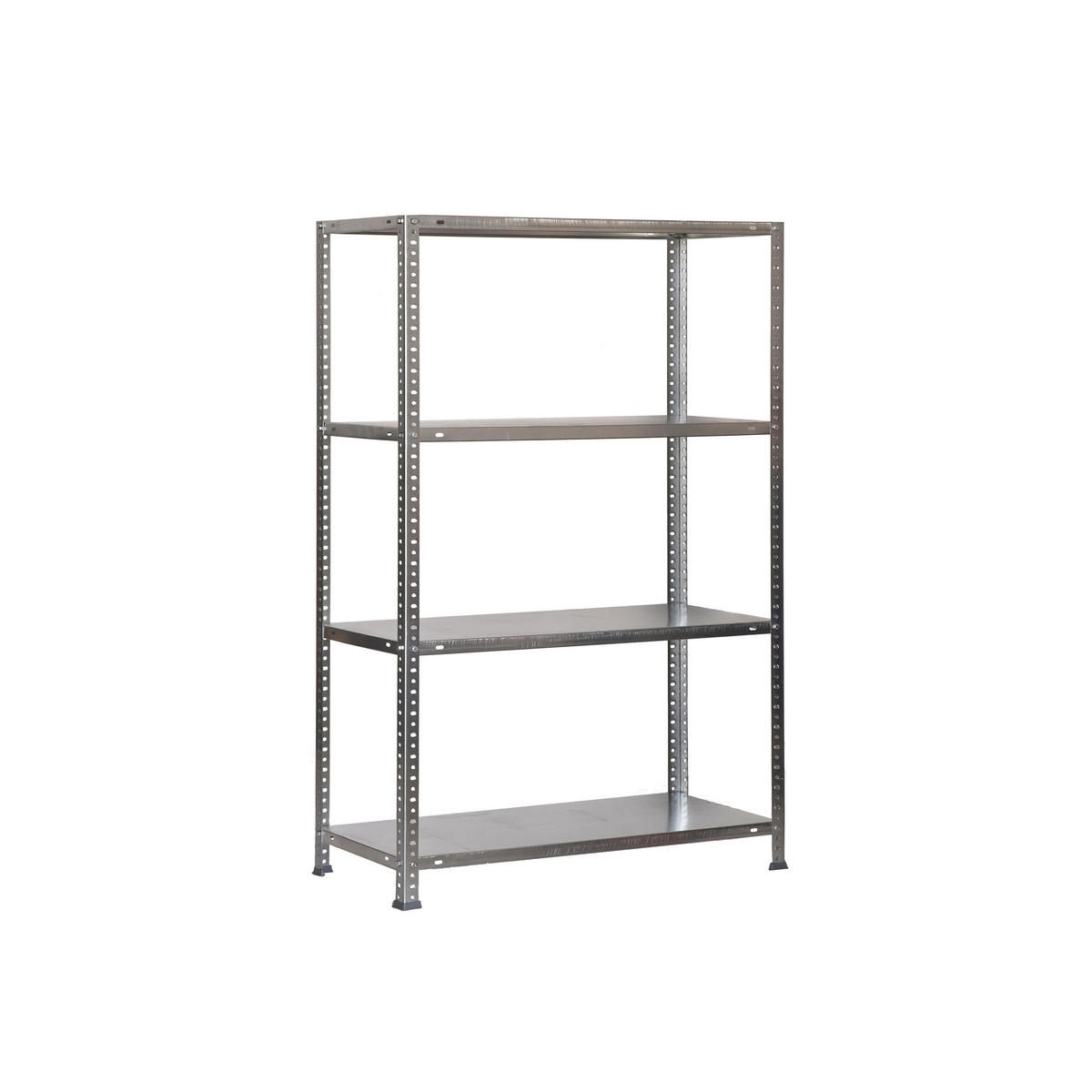 SCHRAUBREGAL PANDA MID | HxBxT 150x100x40cm | Fachlast 75kg | Verzinkt - Silberfarben, Metall (100/150/40cm) - PROREGAL