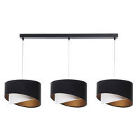HÄNGELEUCHTE Schwarz 30/18 cm - Schwarz/Weiß, Kunststoff (30/0.3/18cm) - ONZENO