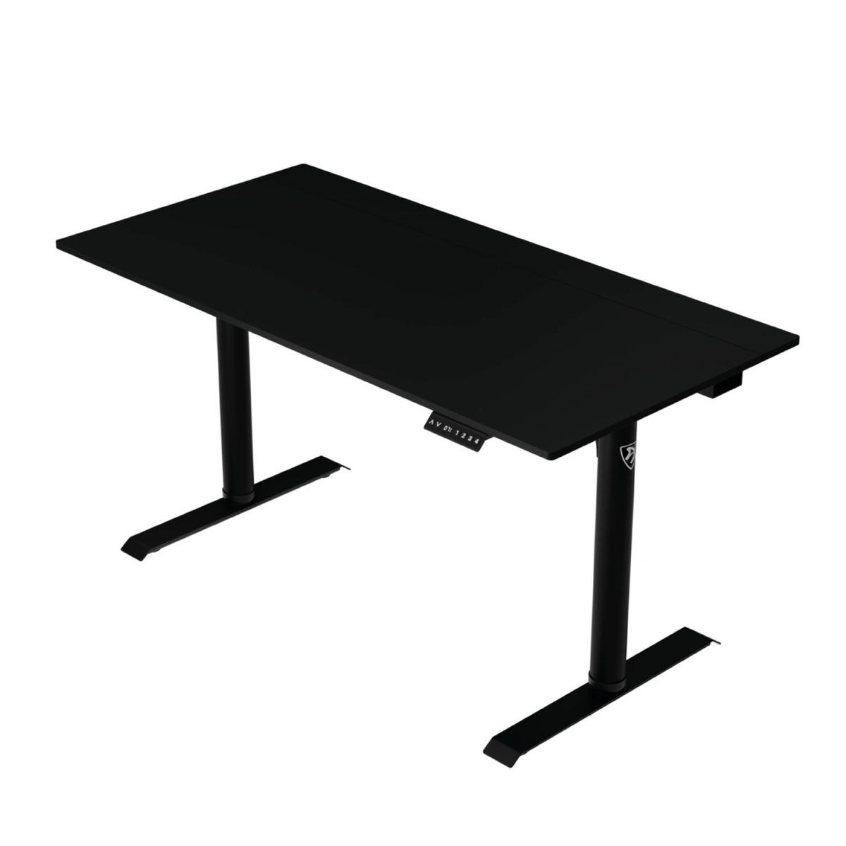 GAMINGTISCH Arena Nordico 140/70/71-115 cm Höhenverstellbarer Schwarz - Schwarz, Metall (70/140/115cm) - Arozzi