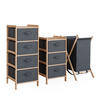 BADMÖBEL-SET Bruno Grau 3 Teile - Naturfarben/Grau, Holzwerkstoff (34.5/86/36.5cm) - Vicco