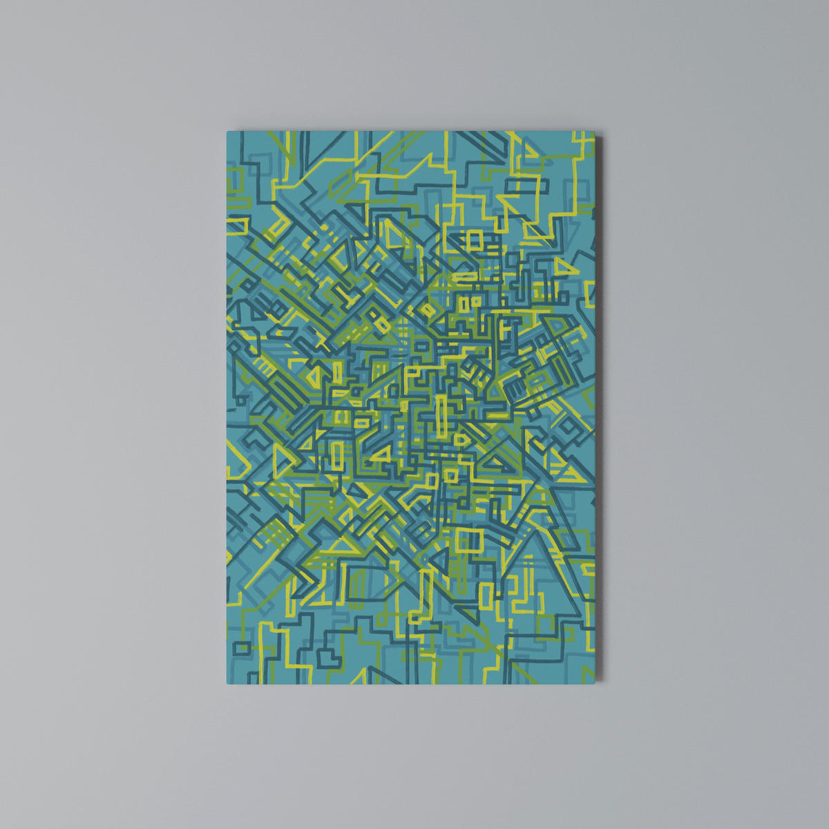 LEINWANDBILD Nostalgic Memories 40/60 cm - Blau, Textil (40/60cm) - SpaceRebels