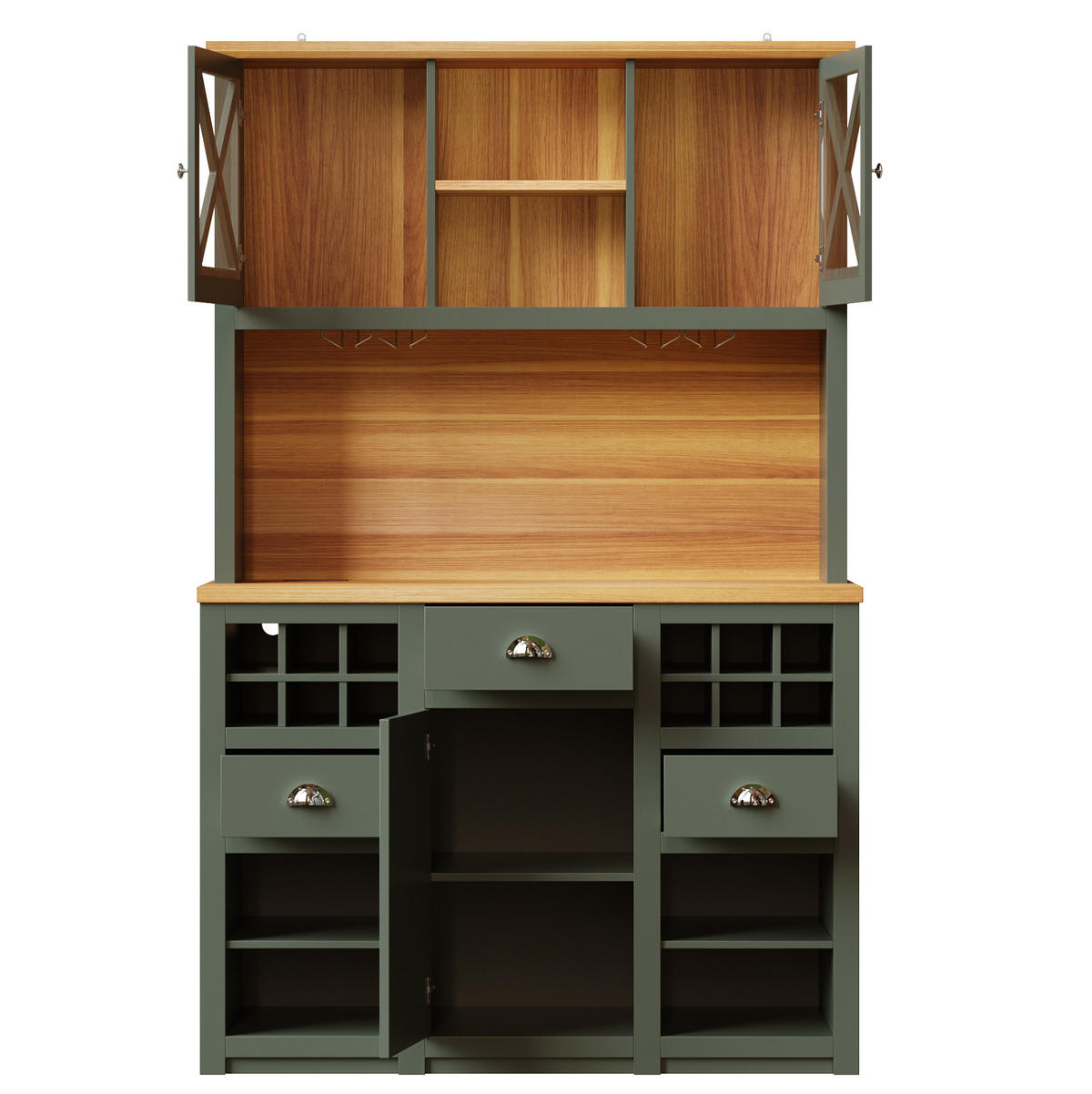 SIDEBOARD 40/80/80 cm mit 2 Türen, geräumigem Stauraum und Faltenfront aus MDF, Schwarz - Schwarz, Holzwerkstoff (80/80/40cm) - Redom
