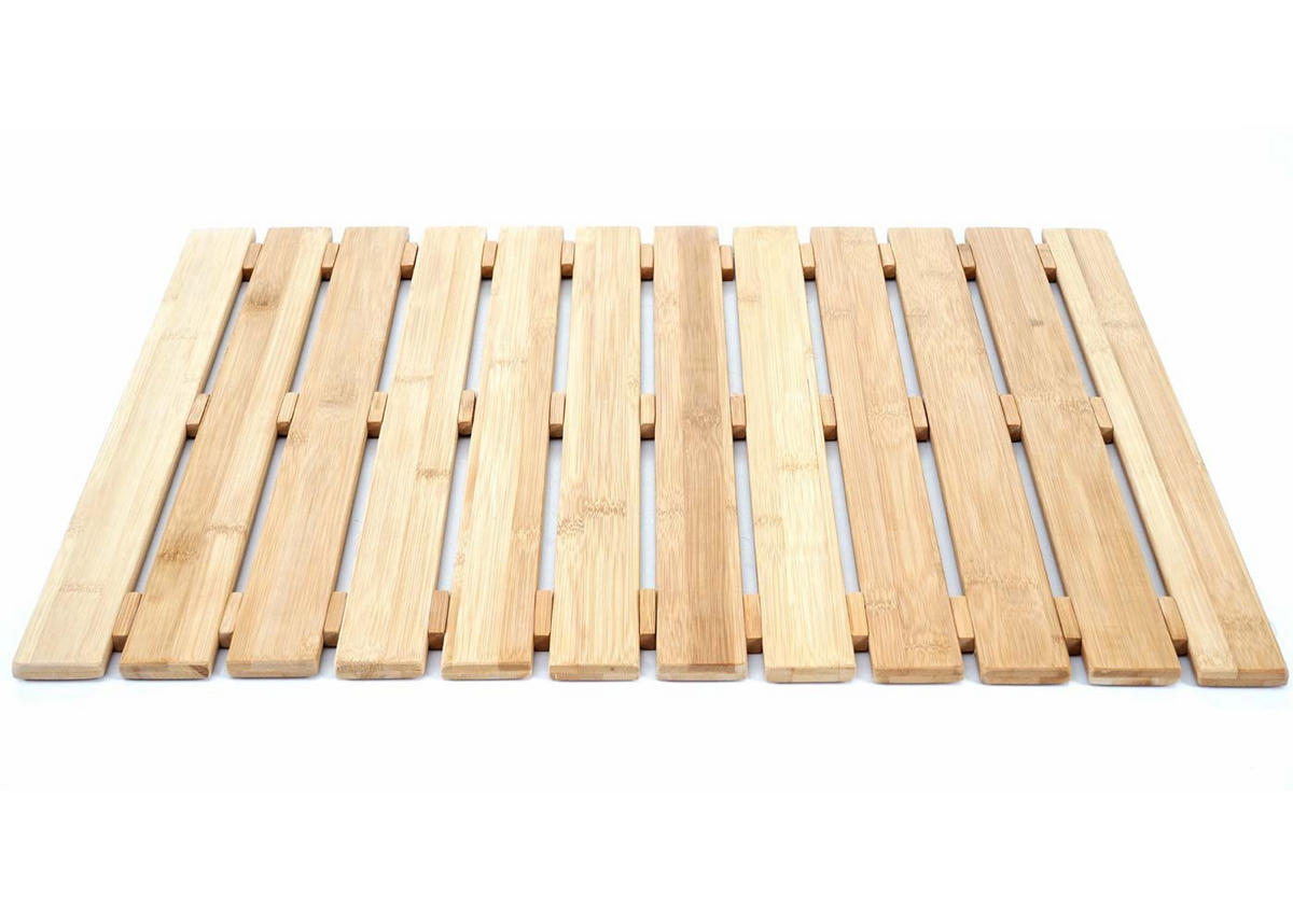 BADEMATTE Braun - Braun, Holz (60/50cm) - MCW