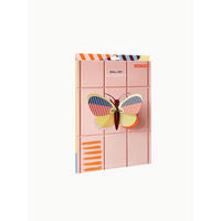 WANDDEKO Moderner Falter 7.5/16 cm - Multicolor, Wellpappe (7.5/16/23cm) - KUNSTLOFT