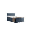 BOXBETT Mit Bettkasten, Matratze Und Topper VERA Stoff Riviera 140x200 cm Hellblau H2-Pocket - Hellblau, Holz/Holzwerkstoff (140/200cm) - Kaiser Möbel