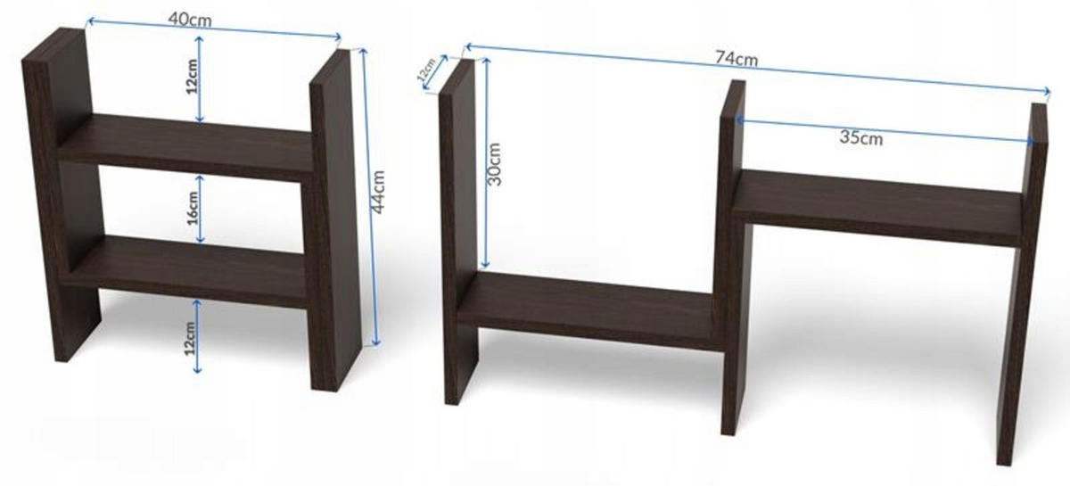 KÜCHENREGAL EX3 ausziehbar Wenge 40/12/44 cm - Wengefarben, Holzwerkstoff (40/44/12cm) - Matkam Möbel