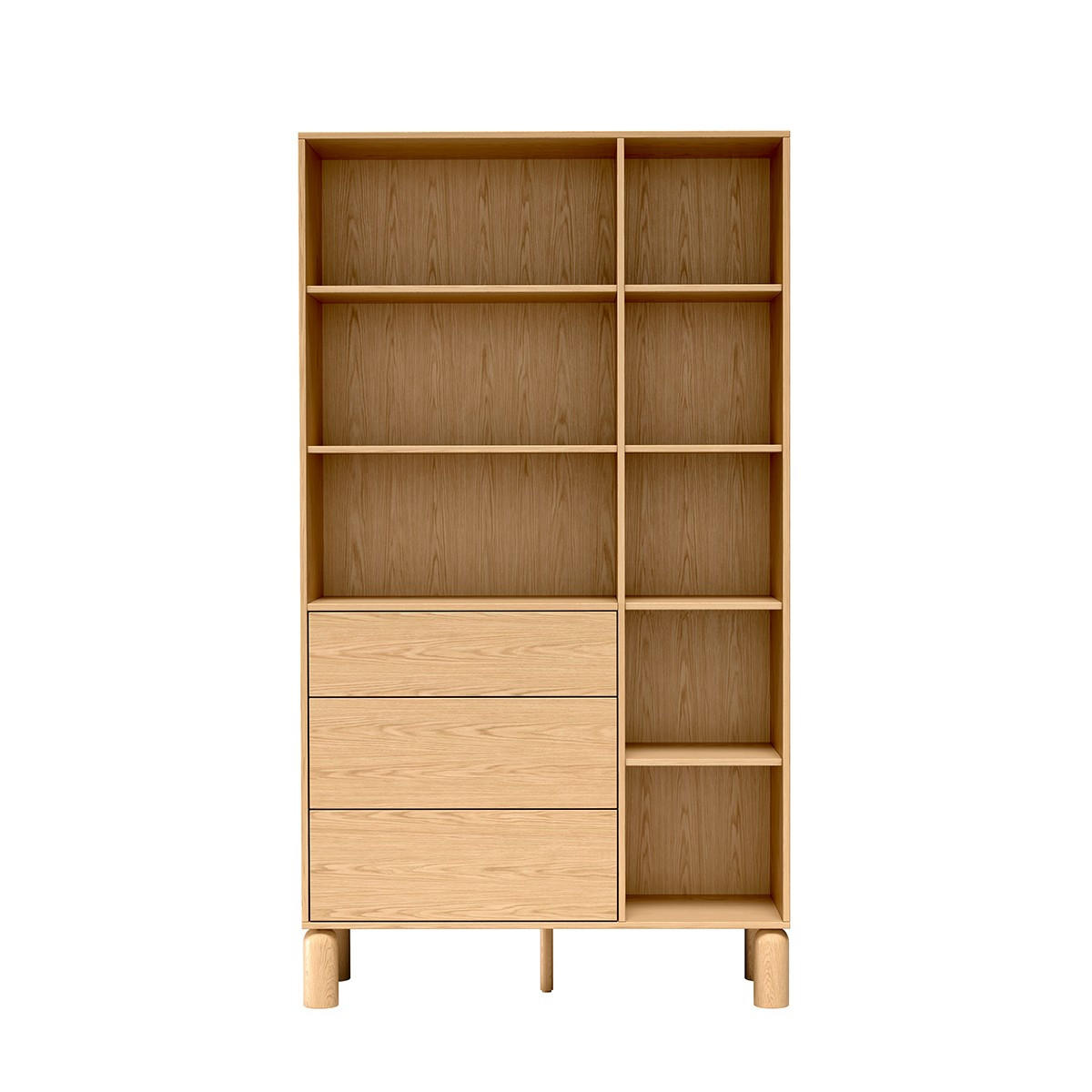 BÜCHERREGAL SABBIA 110/197/40,6 cm Wohnzimmerregal Hochschrank Regal Eichefarben - Eichefarben, Holzwerkstoff (110/197/40.6cm) - MASSENO