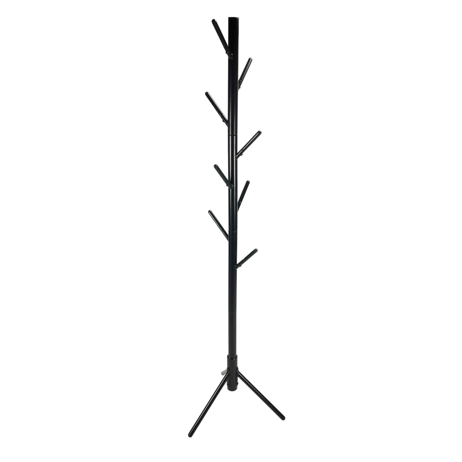 GARDEROBENSTÄNDER Metall schwarz stabil stehend 47x47x175 cm - Schwarz, Metall (47/175/47cm) - Begryf