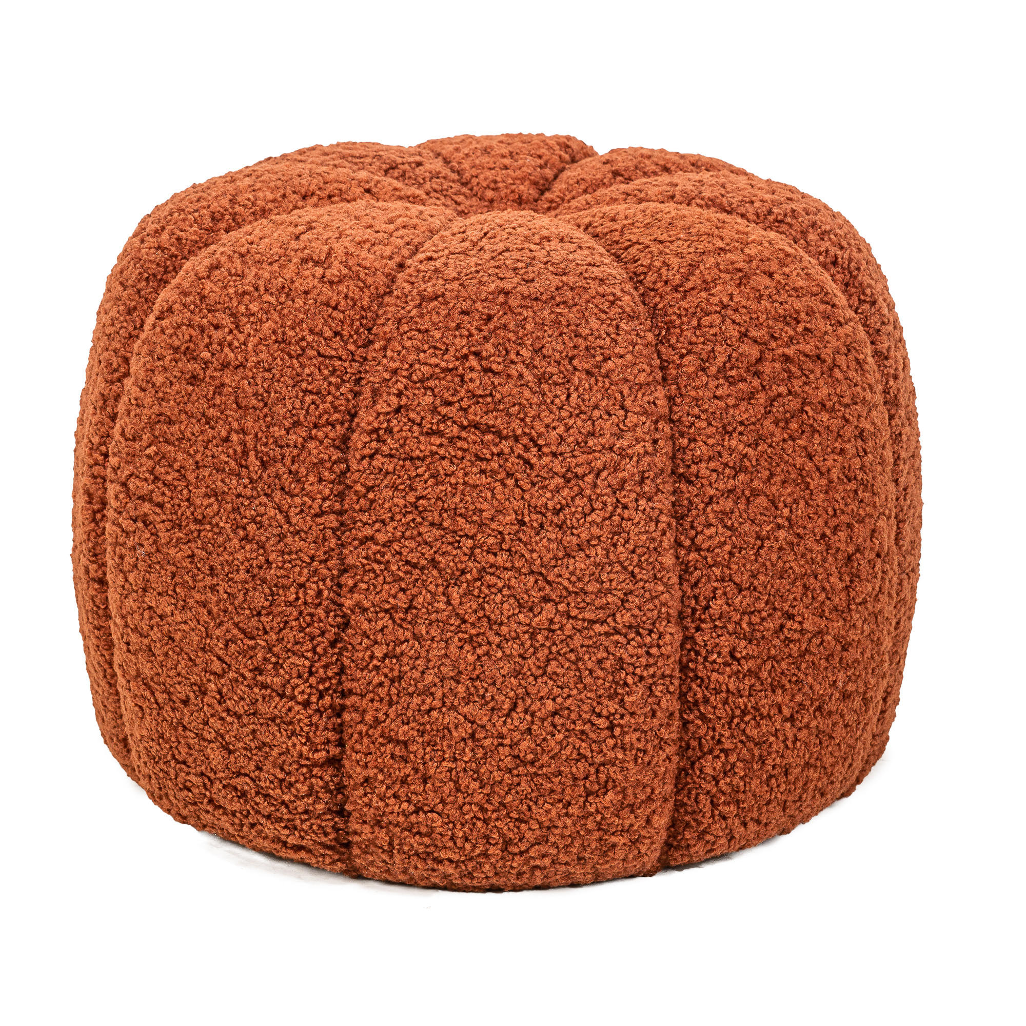 POUF Wolle Terrakotta - Rot, Textil (50/38/50cm) - Nordlys