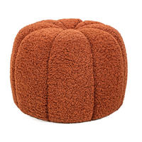 POUF Wolle Terrakotta - Rot, Textil (50/38/50cm) - Nordlys
