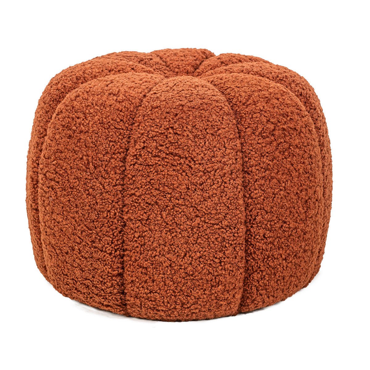 POUF Wolle Terrakotta - Rot, Textil (50/38/50cm) - Nordlys