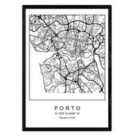 POSTER Porto Nordischen Stil A3 Rahmenlos - Klar, Papier (29.7/5/42cm) - Nacnic