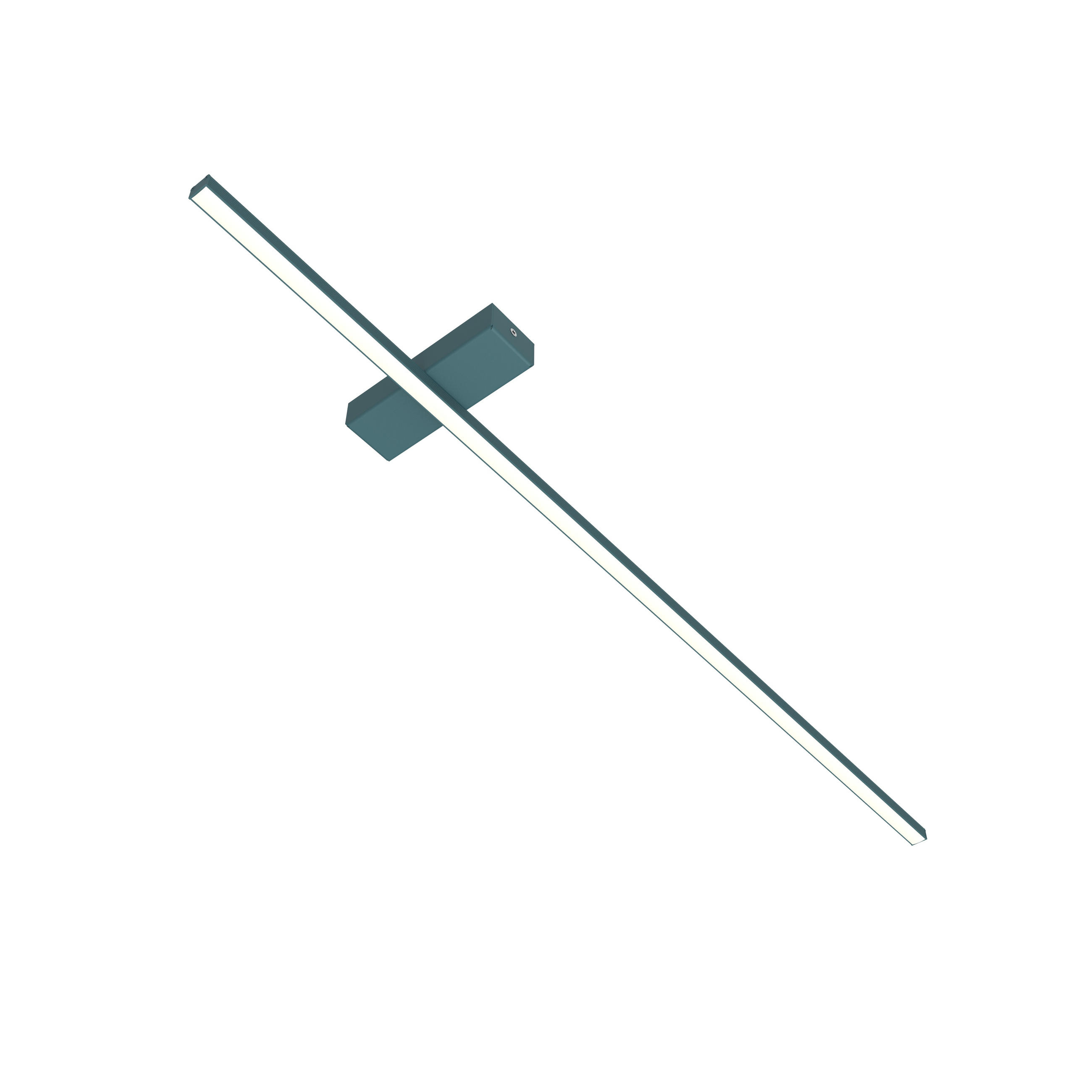 LED-DECKENLEUCHTE Splint L100 - Blau, Metall (2/100/2cm) - Lumicom