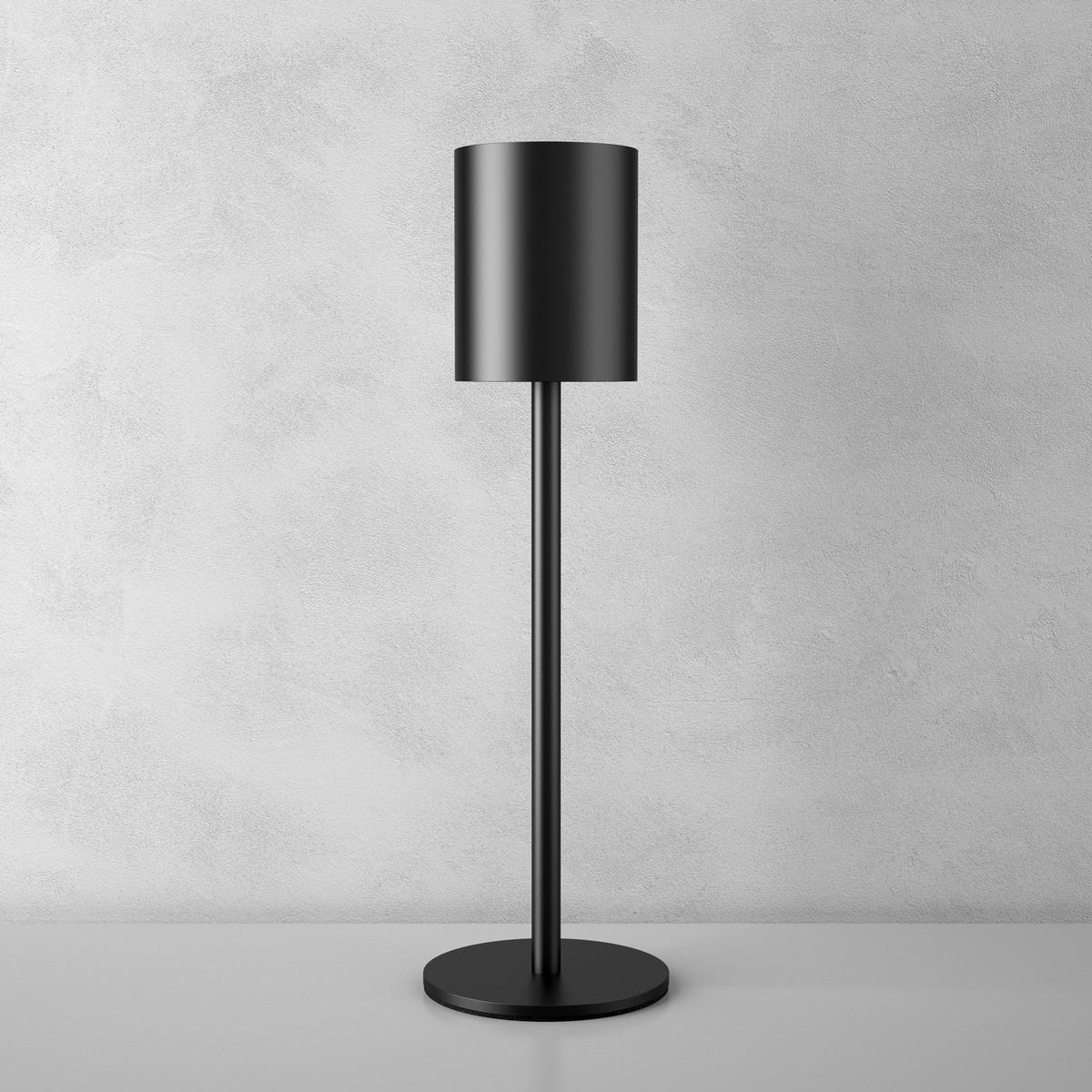 AKKU-TISCHLAMPE Corly,10 x 37 cm,schwarz - Schwarz, Metall (10/10/37cm) - tectake