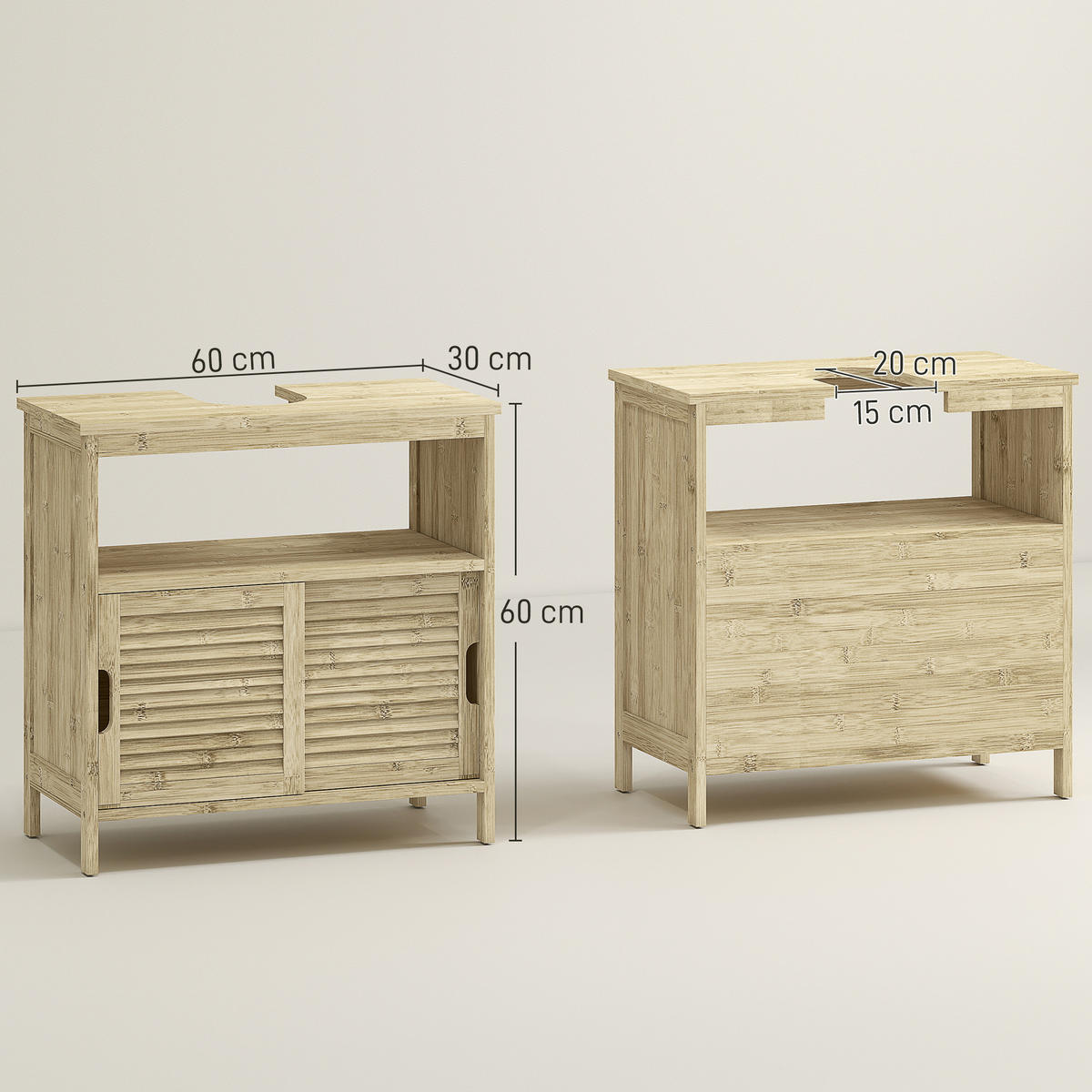 HÄNGESCHRANK Naturholz 1 Stück - Beige, Kunststoff (60/60/30cm) - GiPP