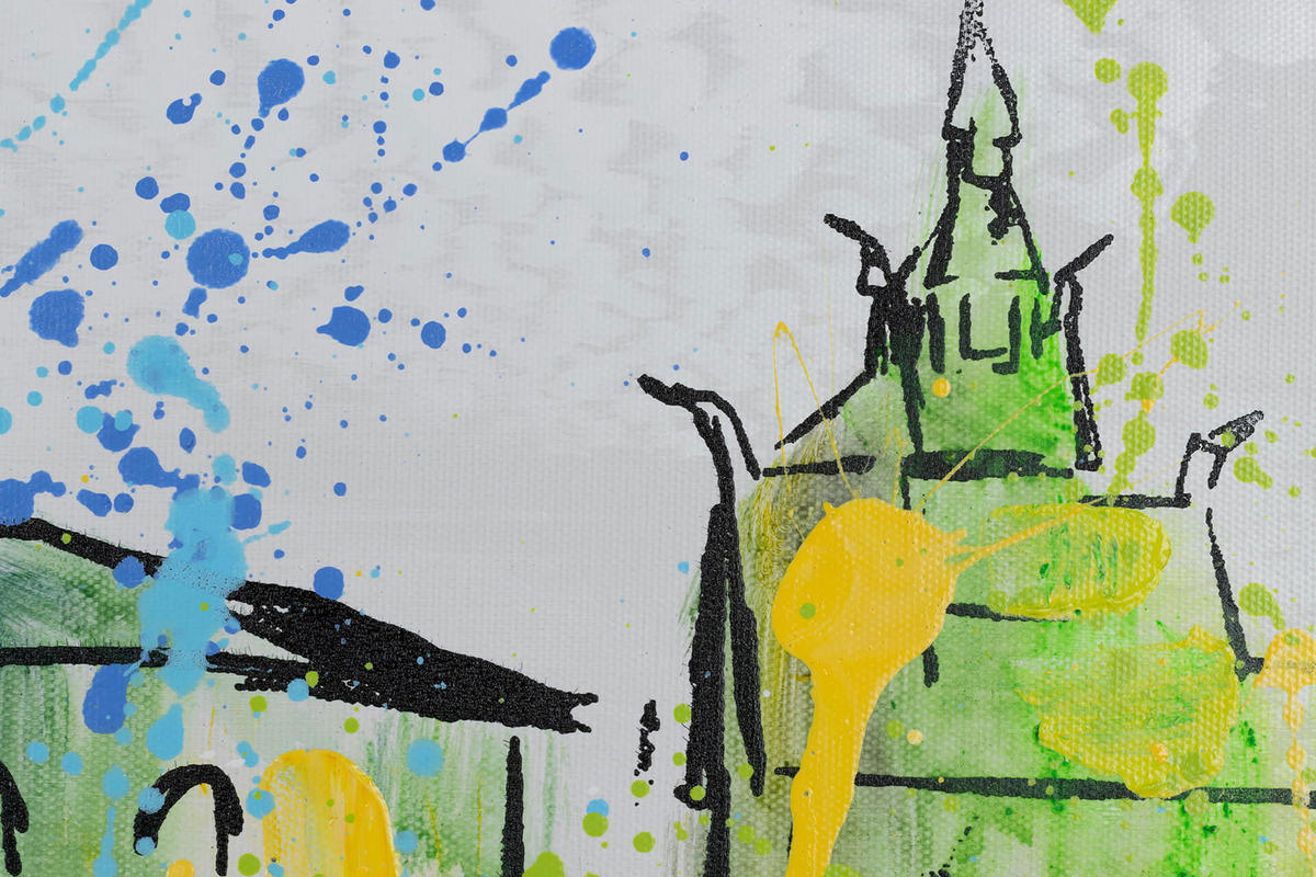 ACRYLBILD HANDGEMALT 120/60 cm - Multicolor, Holz/Textil (120/60cm) - KUNSTLOFT