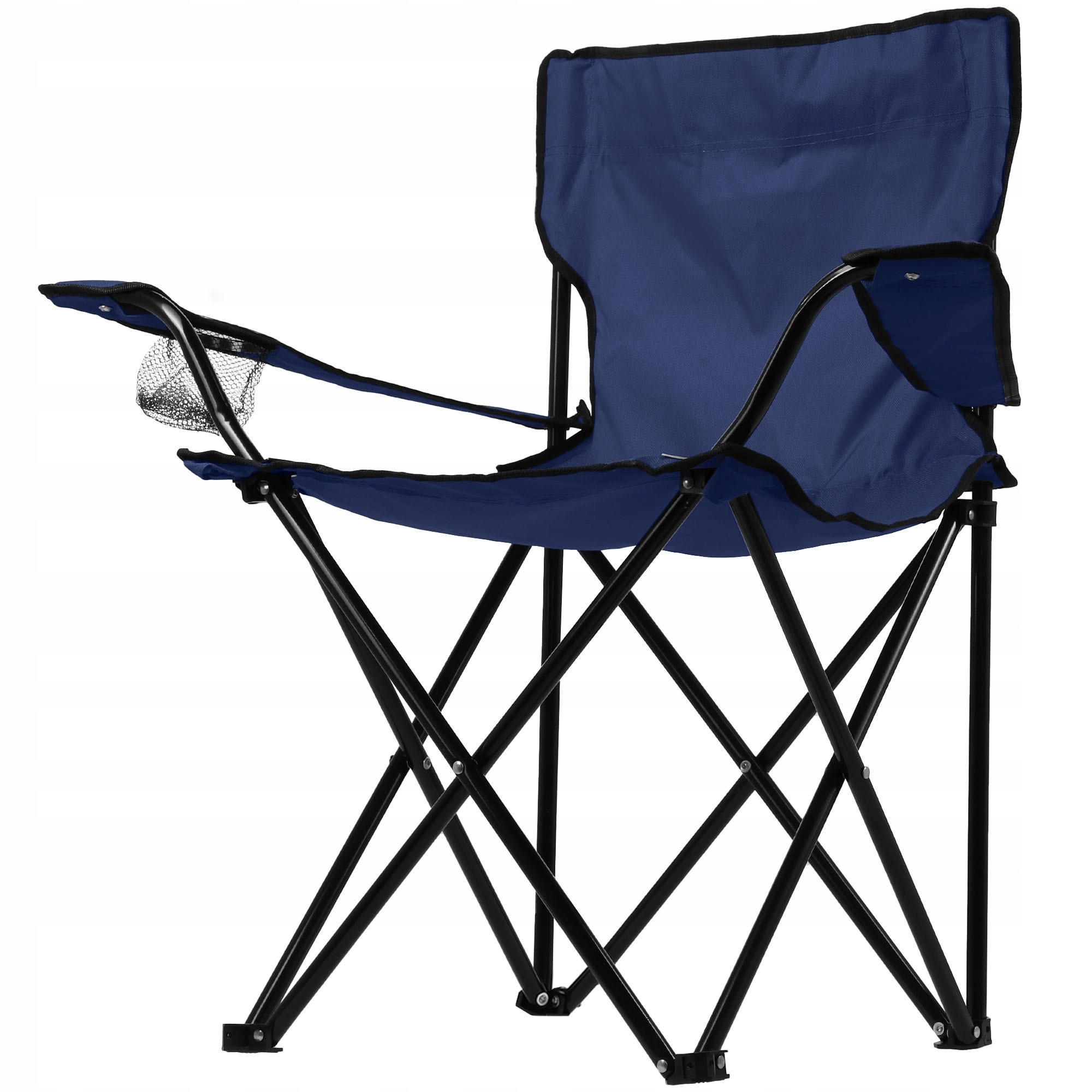 Klappstuhl 82 x 46 cm Blau - Blau, Metall (46/82cm) - KADAX