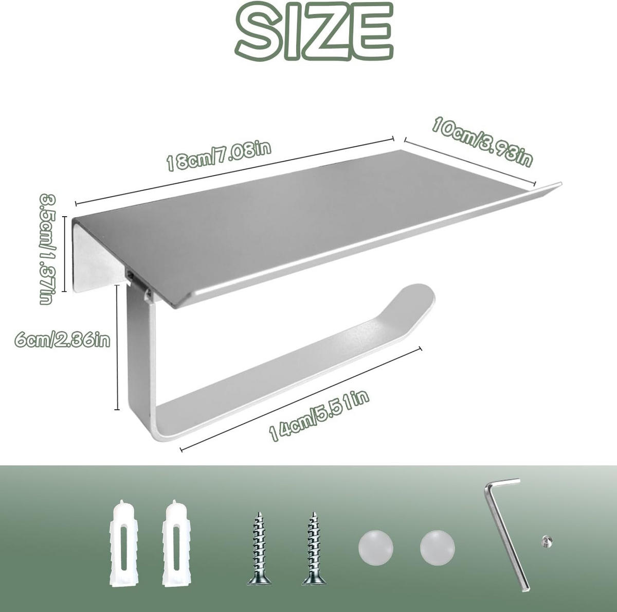 TOILETTENPAPIERHALTER, Wandmontierter Toilettenpapierhalter - Transparent, Metall (9.8/6.5/18cm) - BELZ