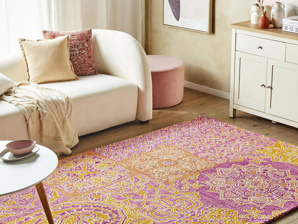 VINTAGE-TEPPICH Avanos 230/160 cm - Multicolor, Textil (160/230cm) - Beliani