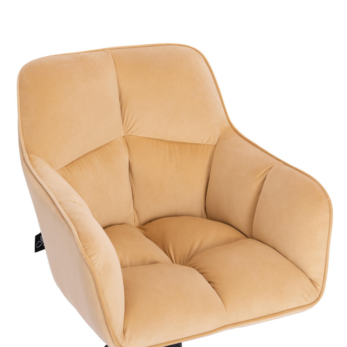 SCHREIBTISCHSTUHL JERRY Samt Beige - Beige, Textil (59/96/59cm) - SVITA