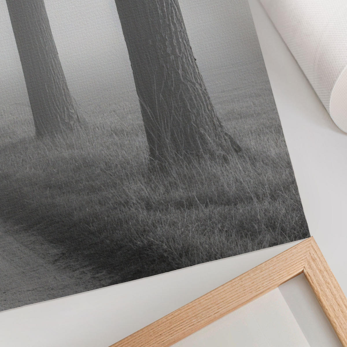POSTER - 59x84 cm - Nevara - Nebel auf der Straße - Schwarz, Textil (59/84/0.1cm) - TULUP
