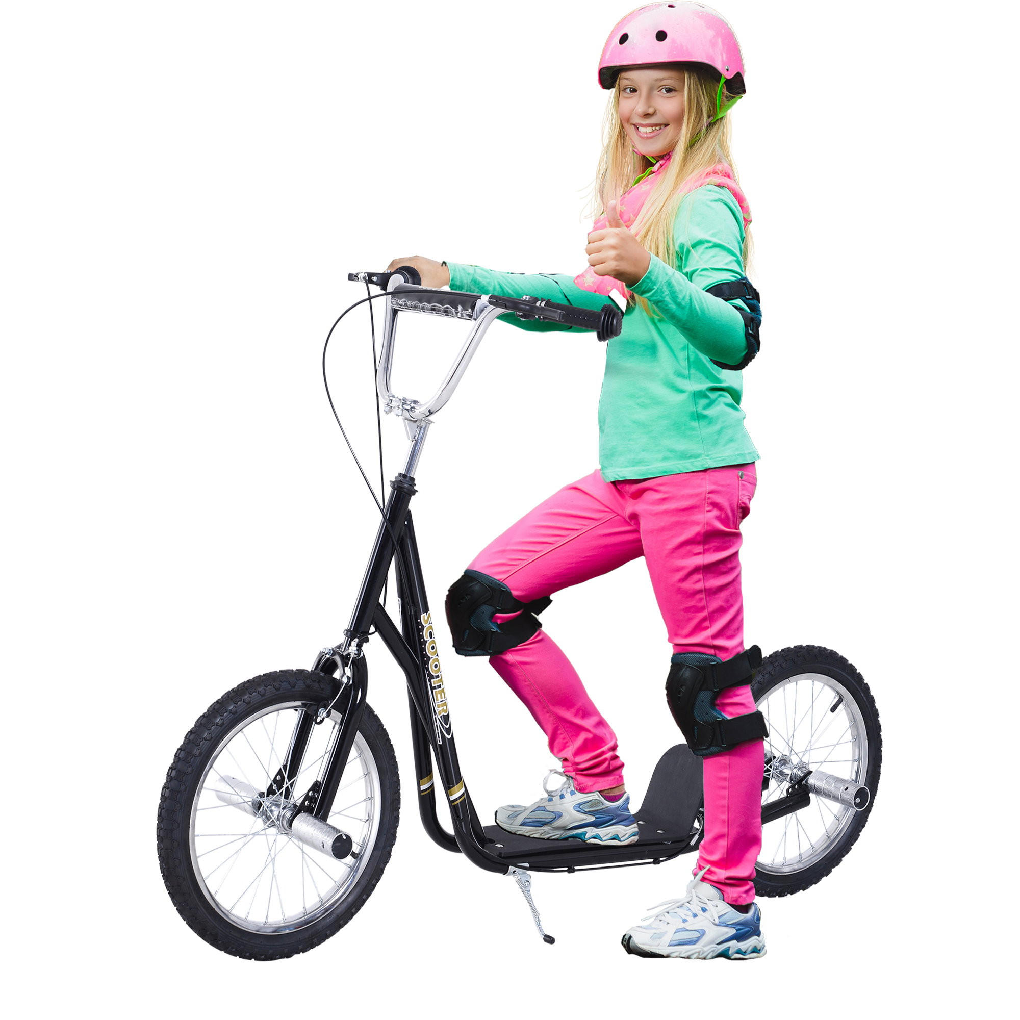 KINDERROLLER Winfried Schwarz - Schwarz, Kunststoff/Metall (58/143/92cm) - Jamb