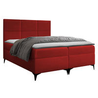 BOXBETT Fava - Rot, Holz/Textil (120/200cm) - MIRJAN24