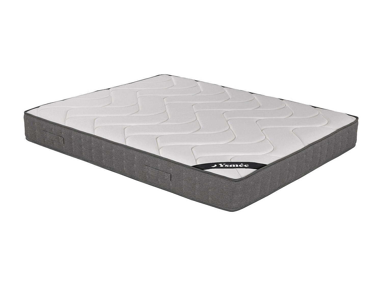 STANDARDMATRATZE - 2 Personen - Stoff - Weiß - - Weiß, Textil (140/200cm) - Vente-Unique
