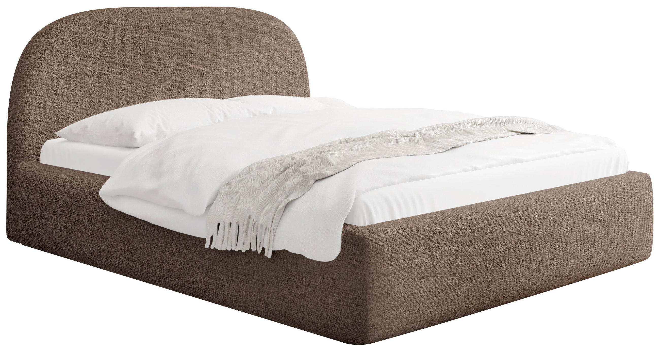 WFL Group Polsterbett Braun 200x200 cm