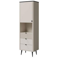 REGAL Marly Kaschmir / Graustein 60 / 40 / 191cm - Kaschmir/Beige, Holz/Holzwerkstoff (60/191/40cm) - Feldmann-Wohnen