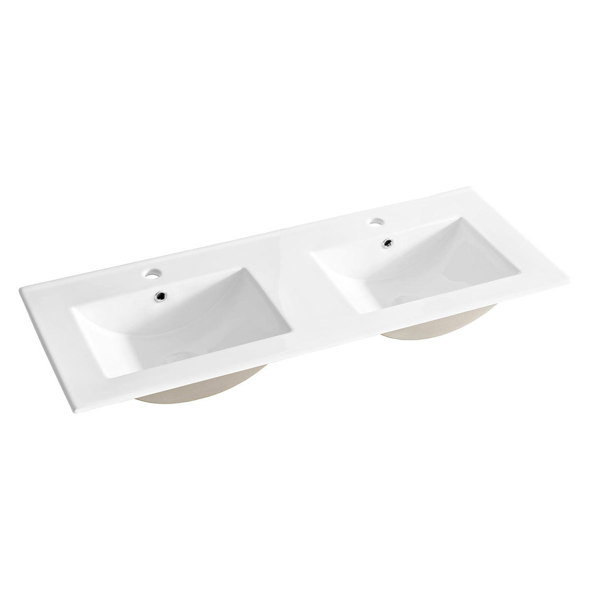 DOPPELWASCHTISCH 120cm Azel Kaschmir - Beige, Holzwerkstoff (120/50/46cm) - Petits-meubles