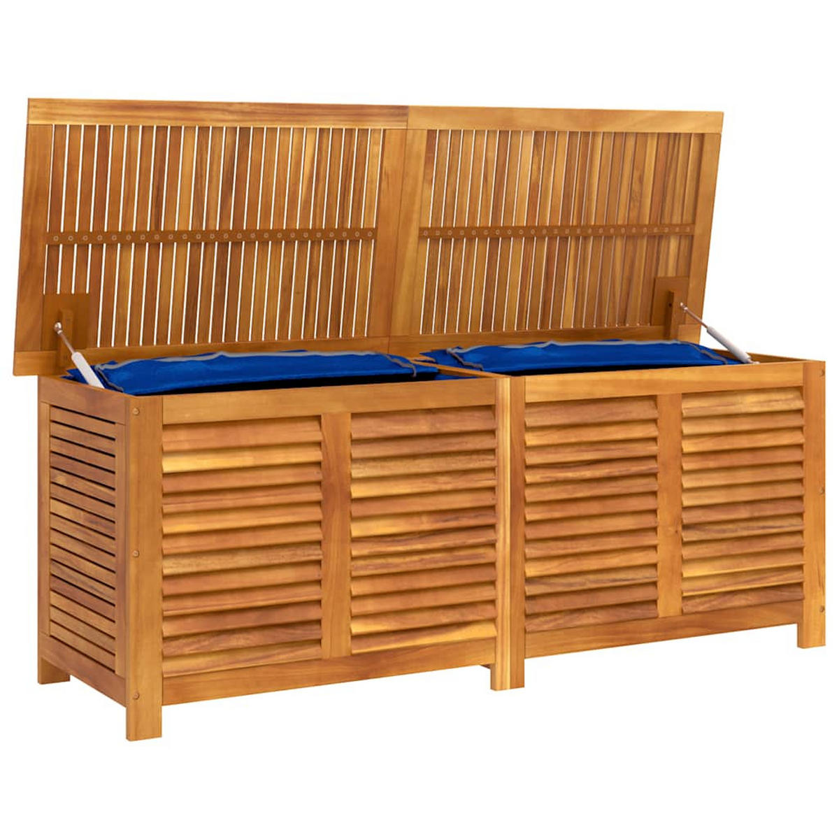 GARTENBOX mit Lüftungsschlitzen 150x50x56 cm Massivholz Akazie - Braun, Holz (50/56/150cm) - furnicato