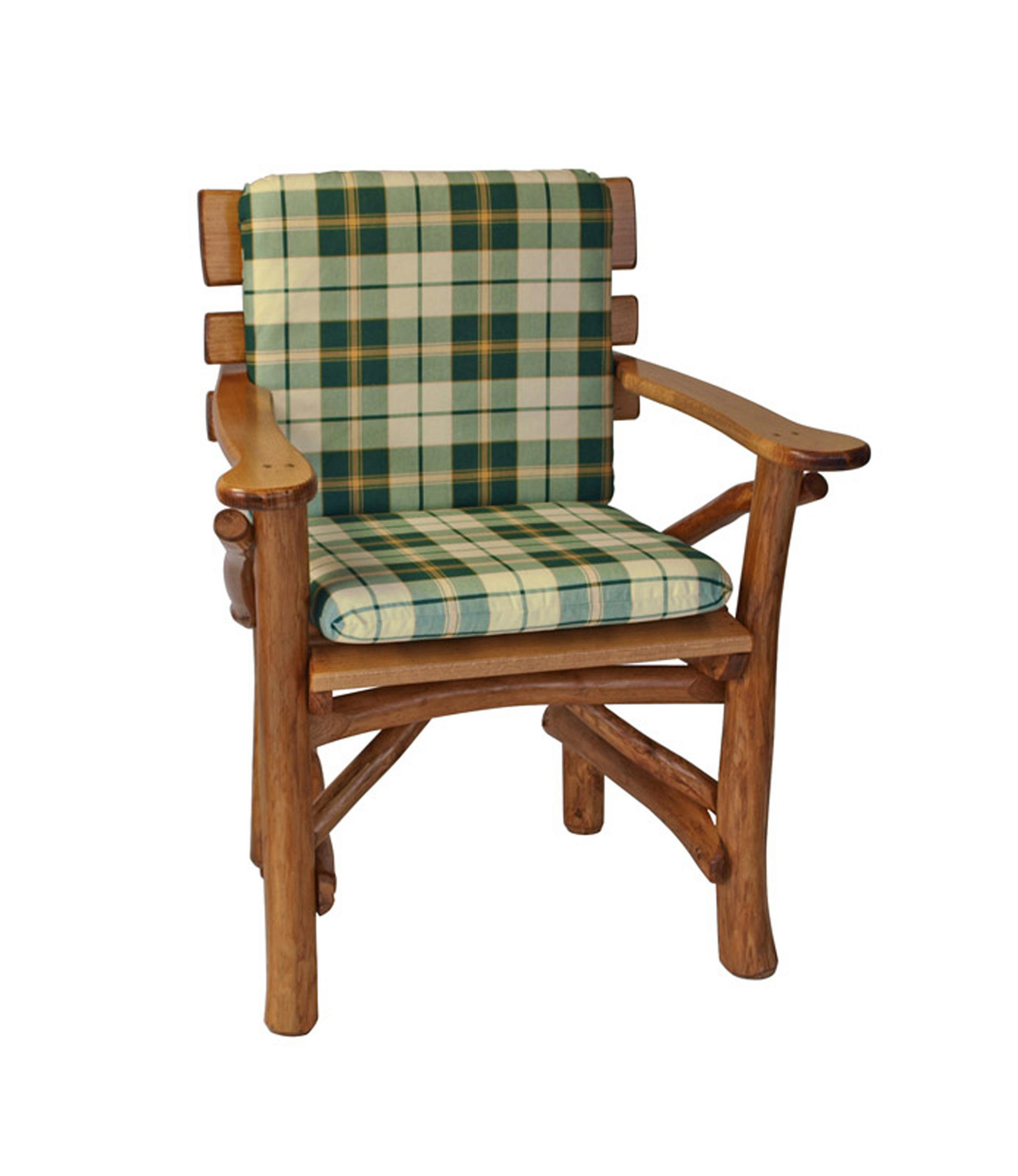 GARTENSESSEL-AUFLAGE Deluxe Brockton Grün/Beige kariert - Grün, Textil (48/7/88cm) - TPFGarden