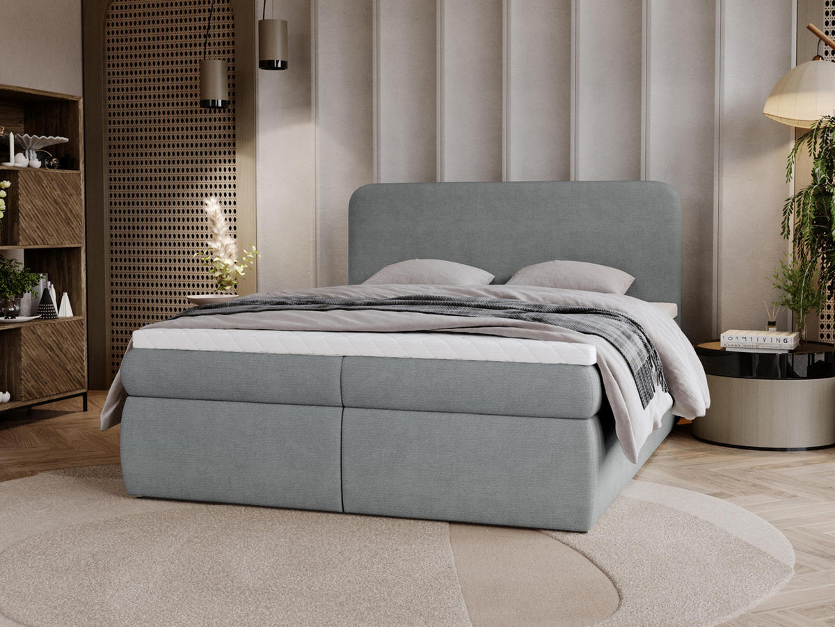 BOXBETT Bonny - H3 - Schwarz/Grau, Holz/Holzwerkstoff (140/200cm) - MIRJAN24