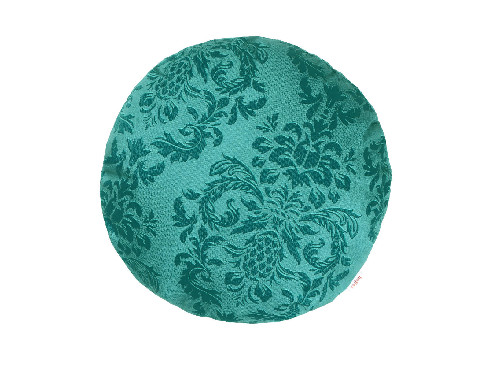 KISSENNHÜLLE Rund Epoche petrol-grün 40 cm Ø - Petrol, Textil (40/40cm) - beties Heimtextil