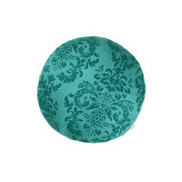 KISSENNHÜLLE Rund Epoche petrol-grün 40 cm Ø - Petrol, Textil (40/40cm) - beties Heimtextil