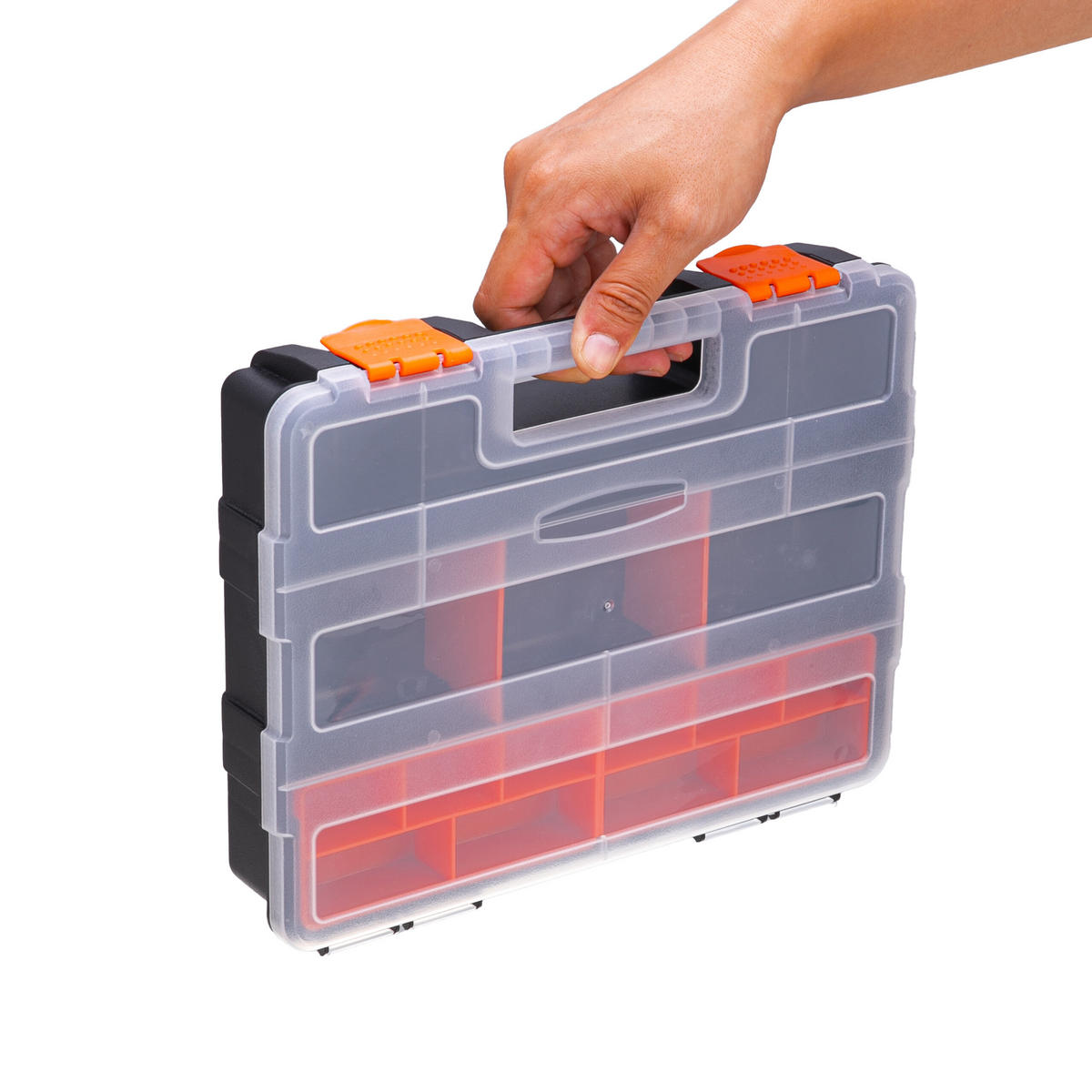 4XSORTIERBOX - Multicolor, Kunststoff (29/18/22cm) - Relaxdays