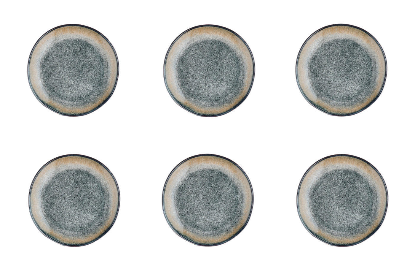 TELLER Genesis Ø20,5cm - 6er-Set - Erde - Grau, Keramik (20.5cm) - Björn