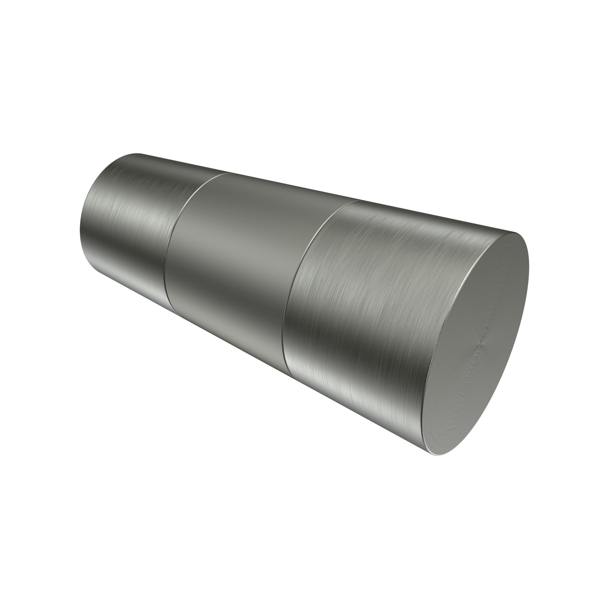 ENDSTÜCKE FÜR GARDINENSTANGEN 20 mm Ø, Tanara Edelstahl-Optik/Satin-Silber, Packung 2 Stück - Edelstahlfarben/Silberfarben, Metall (6.5/3.2/3.2cm) - INTERDECO