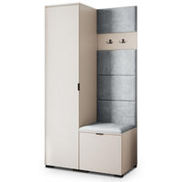 GARDEROBENSCHRANK LORI 95/181/51 cm Modern Kaschmir - Kaschmir, Holzwerkstoff (95/181/51cm) - MASSENO
