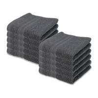 SEIFTÜCHER, 10er-Set, 30x30 cm, 100% Baumwolle - Anthrazit, Textil (30/30cm) - Zollner