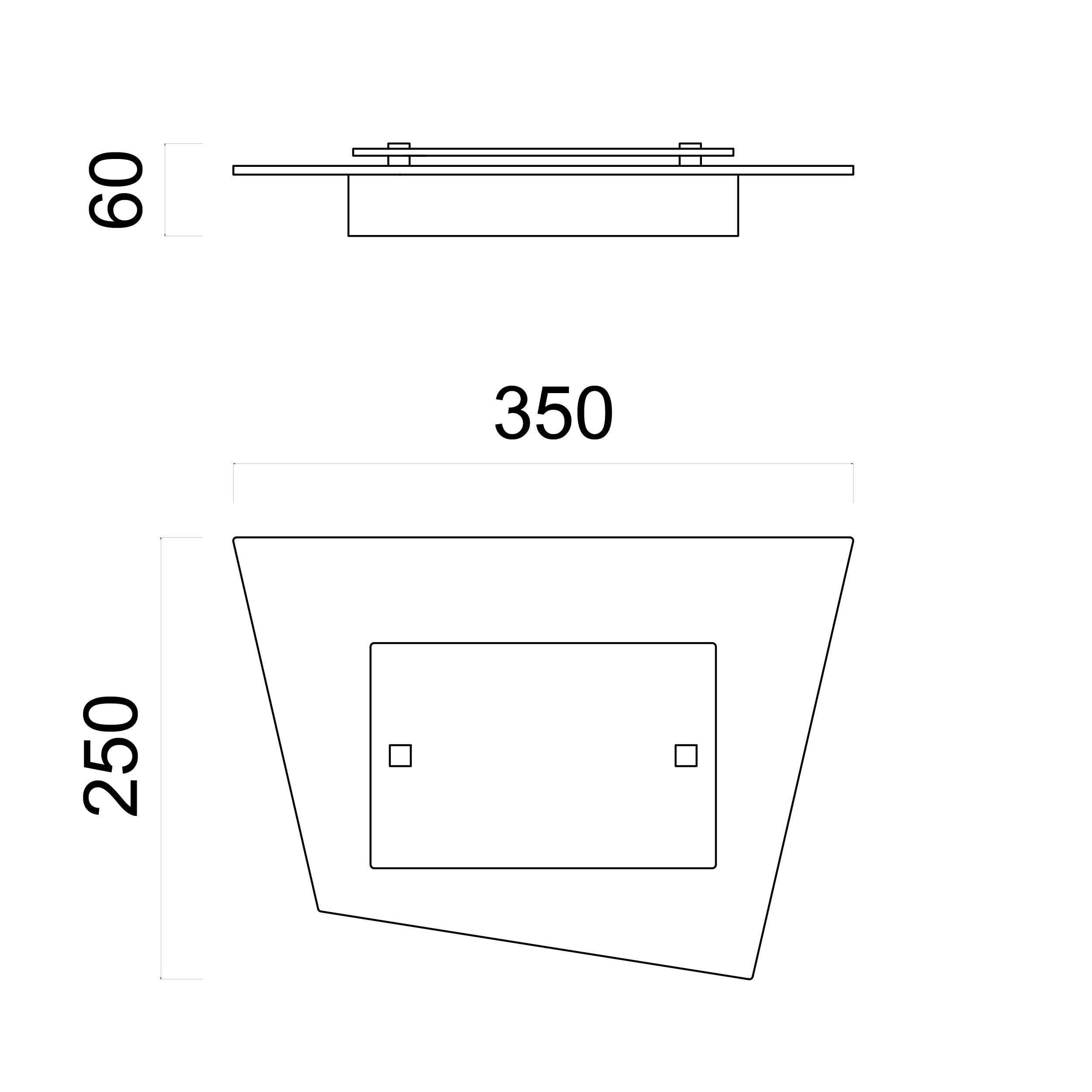 LED-WANDLEUCHTE - Schwarz, Metall (35/25/6cm) - Lumicom